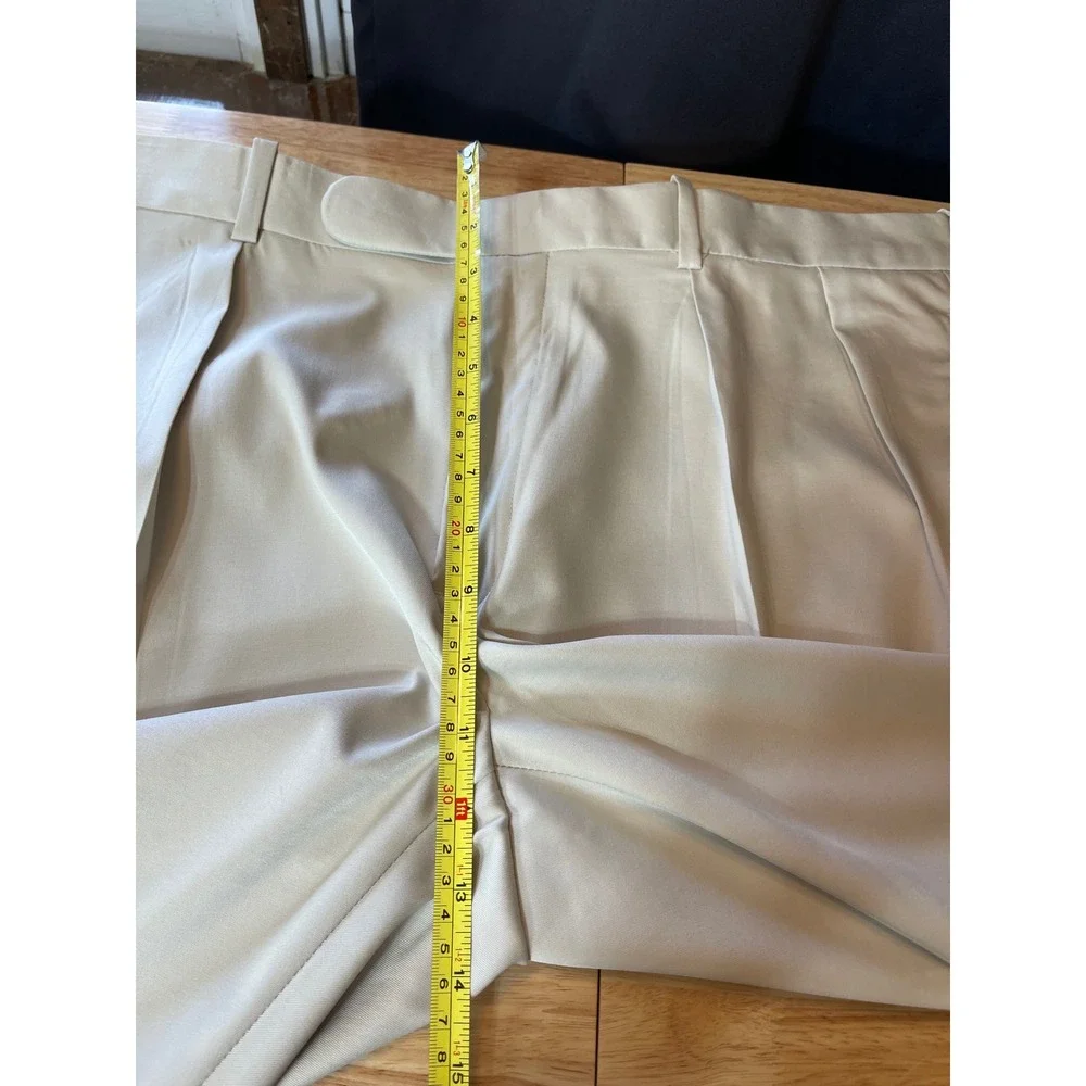Polo Golf‎ Ralph Lauren Mens 38x30 Pleated Performance Pants Tan Beige Stretch